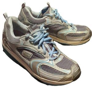 Skechers Shape Ups Accelerators Sneakers Silver / Black 12320 Walking Toning 7